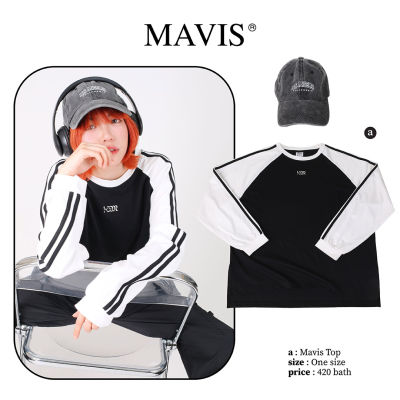 kome.girls เสื้อแขนยาวโอเวอร์ไซส์ รุ่น Mavis top