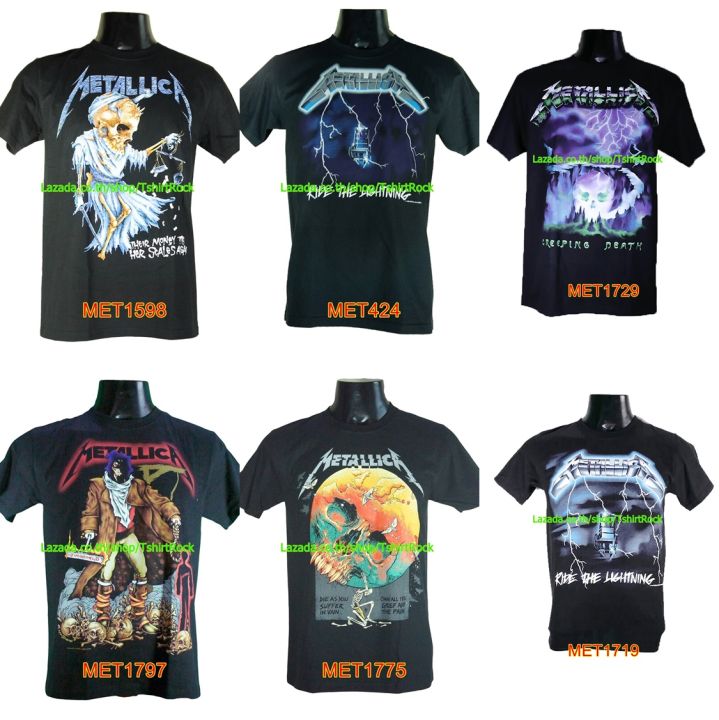 เสื้อวง-metallica-เมทัลลิกา-ไซส์ยุโรป-เสื้อยืดวงดนตรีร็อค-มีปลายทาง