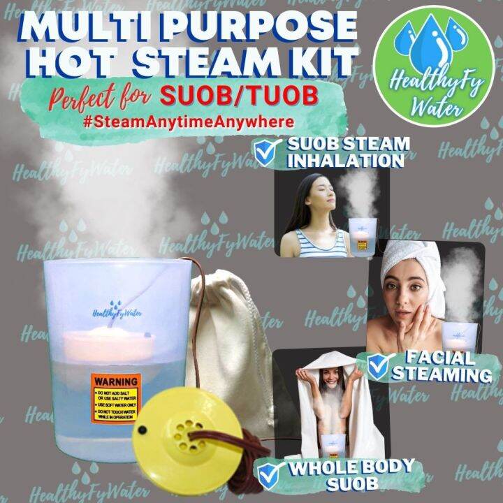 3in1 Portable Water Steamer Suob Steam Bath, Steam Inhalation