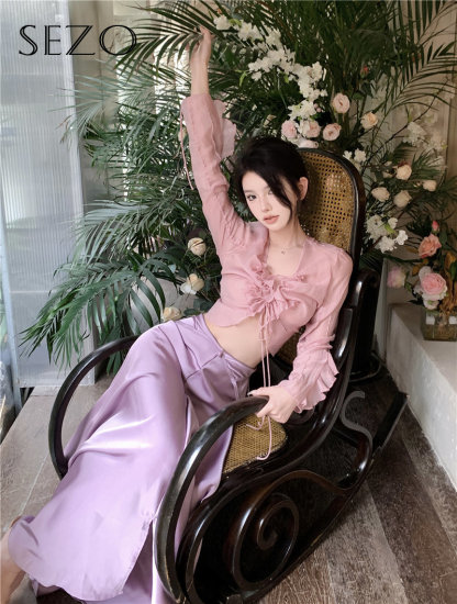 Chân Váy Chữ A Lưng Cao Phối Bèo Nhún Nữ Tính Trẻ Trung Phong Cách Hàn Quốc  | Shopee Việt Nam