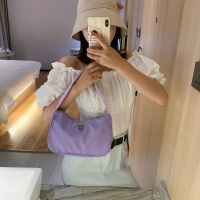 COD jfdss Kcareble Korean Sling Bag for Woman Men Women Nylon Totes Shoulder Bag Simple Female Street Underarm Handbag Purse