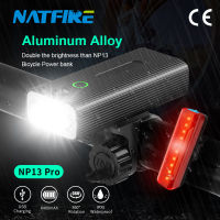 NATFIRE 2000 Lumen ไฟหน้าจักรยาน NP13 Pro กันฝน USB ชาร์จไฟหน้า3x T6 L2 LED จักรยานไฟหน้าไฟฉาย