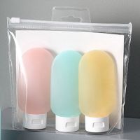 3pcs/set Nordic Style Travel Refillable Bottle Kit Portable Essence Shampoo Shower Gel Bottles Container Can Carry on the Plane
