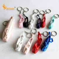 hot【DT】 pointe shoe key chain Gifts Ballet Keychain coin purse rings Customize Logo Wedding Souvenir Keyring Kids