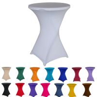 80x110cm Party Bar Tablecloth Height Stretch Round Cocktail Table Spandex Lycra Hotel Wedding Table Cloth Decoration Table Cloth