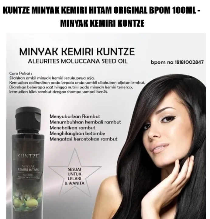 Minyak Kemiri Penumbuh Rambut Botak Minyak Kemiri Kuntze Bpom Original Minyak Kemiri Penyubur Rambut Rontok Minyak