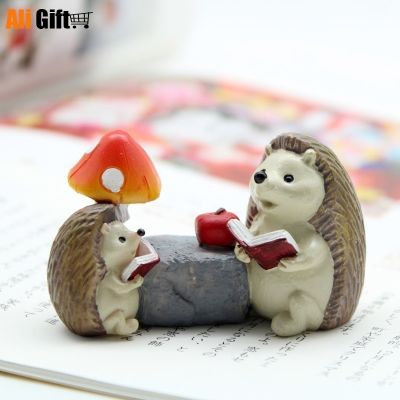 Creative Mini Animal Gadget Flowerpot Home Decoration Cute Cartoon Gardening Hedgehog Figurines Decor Crafts Gifts Home Decore