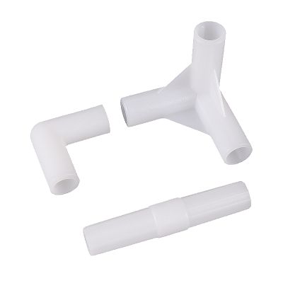 【YF】✳☢▩  Plastic Inner Diameter 8mm Tee Elbow Straight Irrigation Hose Distributor Shelf Junction Fitting Joint 10Pcs