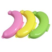 Kitchen Accessories Banana Cutter Slicer Outdoor Travel Case Protector Box Container Trip Lunch Fruit Storage Holder