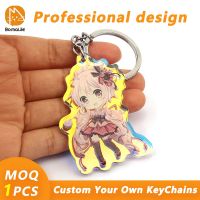 【CW】✧☋  Custom Keychain Logo Photo Chain Anime Charms Hologram Personalized Designer Car Keychains