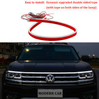 Dynamic Universal 12V Car LED Hood Daytime Running Light Strip Waterproof Flexible Auto LED Decorative Atmosphere Lamp Ambient