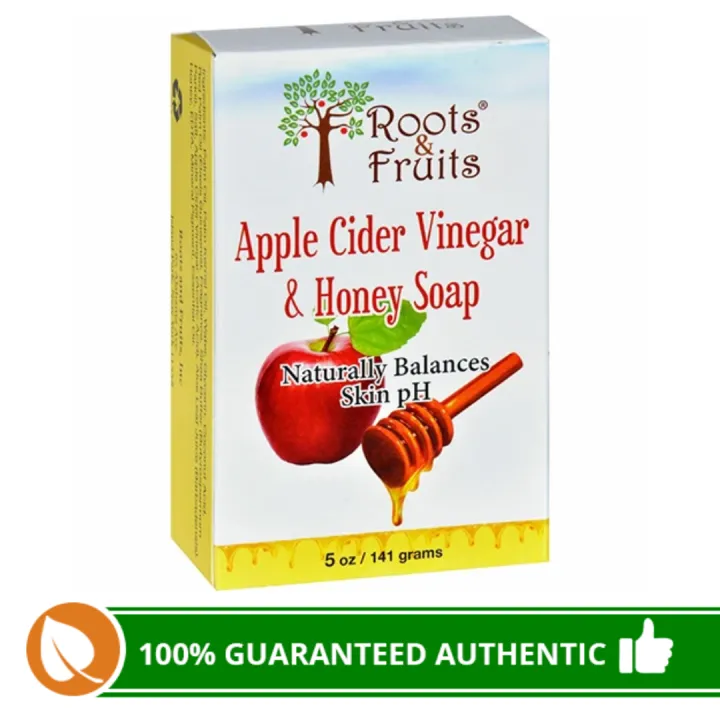 Roots & Fruits Apple Cider Vinegar & Honey Soap 141g Lazada PH