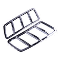 beler 2Pcs Chrome Engine Hood Air Vent Cover Trim ABS Fit for -Benz ML W166 GL X166 GLE GLS