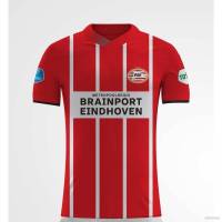 Yp2 เสื้อยืดแขนสั้น พิมพ์ลายฟุตบอล Psv Home Jersey พลัสไซซ์ PY2 2021-2022