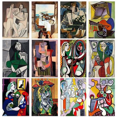 Modern Art Master Picasso Abstract Canvas Painting Cubism Home Wall Art Poster Prints Pictures Bedroom Living Room Decor Murals