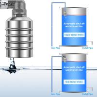Tenet 2ชิ้นวาล์วสแตนเลสลอยควบคุมระดับน้ำวาล์วบอลลูกลอยอัตโนมัติขนาดเล็กตัวควบคุมระดับควบคุมระดับน้ำควบคุมระดับน้ำตัวควบคุมระดับวาล์วบอลลูกลอยสแตนเลสสตีลลอยตัว