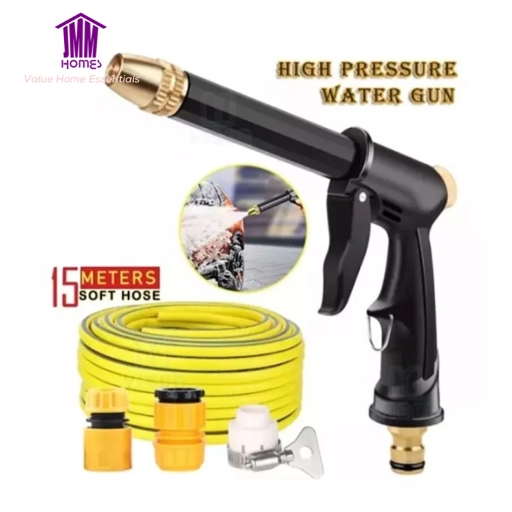 JMM HOMES Hose High Pressure Car Wash Spray Gun Copperplated Nozzle