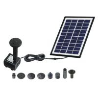 6W Solar Panel Powered Water Feature Fountain Pump With 8 Nozzles For Bird Bath Garden Pool Pond Aquarium Fountain Pump