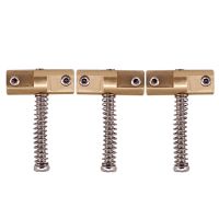 Guitar Compensated Bridge Brass Saddles Set 10.8mm Style Bridge Saddle for TL Style 6 Strings Electric Guitar Part(3Pcs)