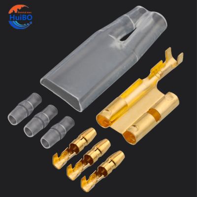 【CC】✁❏  10/20/50sets Car tools 3.5 terminal car electrical wire connector diameter 3.5mm Male Female 1 : 3 Cold press
