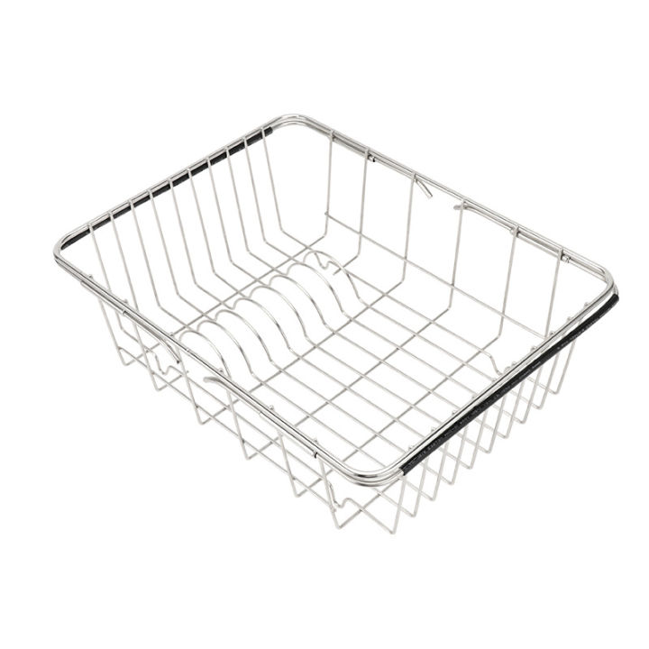 retractable-stainless-steel-dish-drainer-dish-drying-rack-sinks-pan-plate-drain-basket-shelf-dish-storage-kitchen-sink-organizer