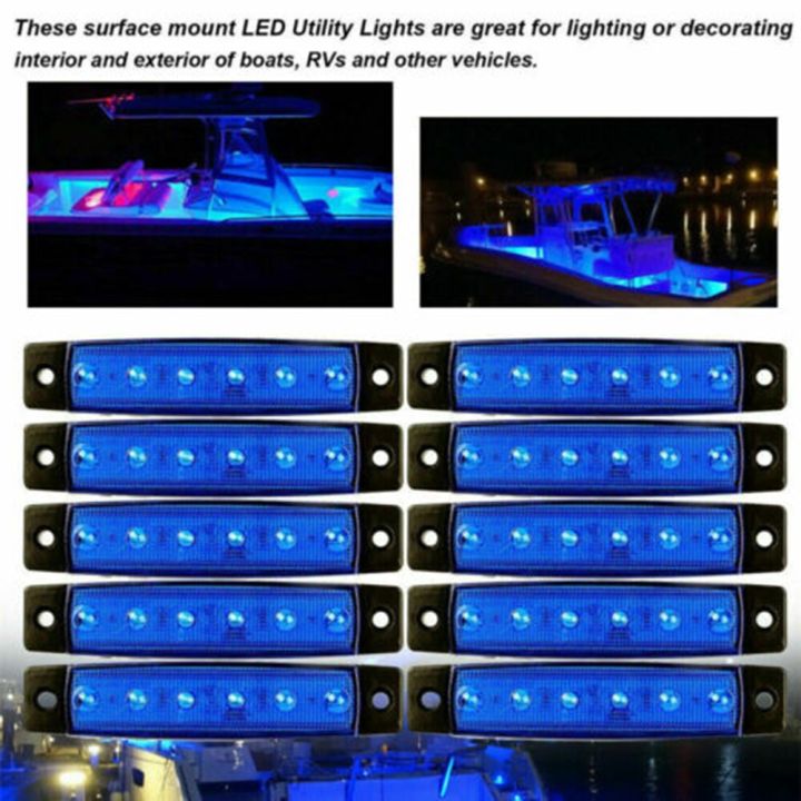 8-x-ไฟหน้า-led-สีน้ำเงินสำหรับรถจี๊บออฟโรดรถกะบะเอทีวีรถตู้เรือ-utv-โคมไฟใต้ตัวถัง