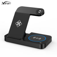 【New product】4-in-1 Wireless Charger Stand 15w Fast Charging Dock Station Compatible For Airpods Pro Iphone Samsung Galaxy