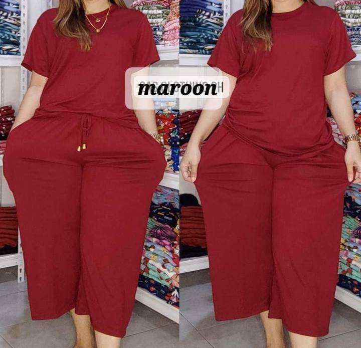 FASHION TREND TERNO SQUAREPANTS PLUS SIZE | Lazada PH