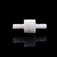 Plastic One Way Inline Check Valve Fuel Gas Liquid WaterS White 6mm