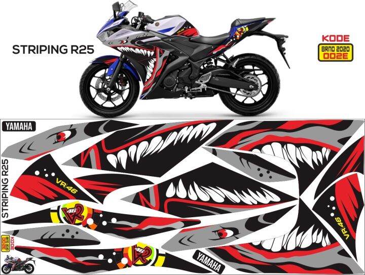 STRIPING R25 DECAL HIU SEMI FULL | Lazada Indonesia