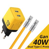 ระบบชาร์จเร็ว Gan R Type C PD 40W Gan R Us/eu/หัวแปลงปลั๊กอังกฤษ