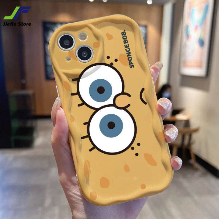 jiefei-เคสโทรศัพท์มือถือการ์ตูนน่ารัก-spongebob-สำหรับ-vivo-y51-y31-y76s-y76-y85-v9-y91c-y91i-s1-s1โปรเวฟด้านข้างส่งบิ๊กสตาร์นุ่มเคสป้องกันแรงกระเทือน