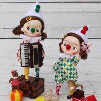 AHlmsm HOLALA The Circus แบบดั้งเดิมตุ๊กตา BJD ตัวตลกคู่สำหรับงานเทศกาล COCO JOJO XMAS หุ่นเชิดตามสั่งของเล่นรุ่นจำนวนจำกัด