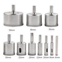 10PC Diamond Drill Bits Set Glass Drill Bit for Ceramic Tile Porcelain Marble Granite Stone Bottles