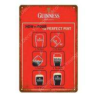 Guinness โปสเตอร์สัญลักษณ์กระป๋องเบียร์โลหะให้คุณแข็งแรง23T 0707สำหรับคลับผับจานตกแต่งป้ายอุปกรณ์ตกแต่งผนังสไตล์ย้อนยุค