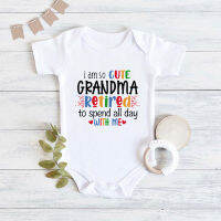 am so Cute Grandma Retired To Use All Day With Me 2023 ทารกแรกเกิดเสื้อผ้าเด็กทารก Kawaii Harajuku แฟชั่นเด็กทารกบอดี้สูท-sdfadfsdf