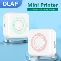 Olaf เครื่องพิมพ์ขนาดเล็กแบบพกพาสติกเกอร์ความร้อนกระดาษ Inkless บลูทูธไร้สาย Impredora Android IOS เครื่องพิมพ์ฉลากแบบพกพา