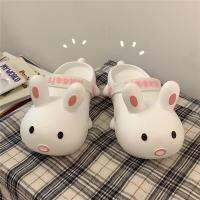 SP&amp;CITY Summer Shoes For Women Kawaii Cartoon Animal Hole Slippers PVC Massage Home Slippers Platform Sandals 2021 For Woman