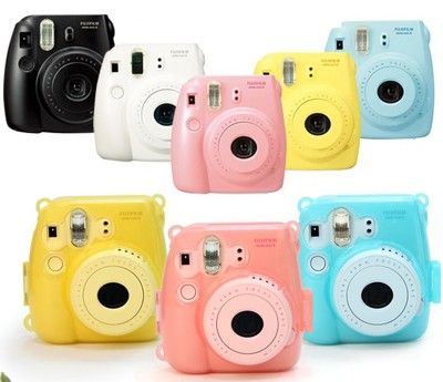 สำหรับฟูจิ Fujifilm Instax Mini 8 Mini 9 PU C Rystal C Lear กล้องกระเป๋าสะพายนุ่มเคสฝาครอบเปลือกกระเป๋า