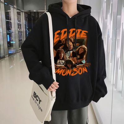 Stranger Things 4 Eddie Munson Graphics Popular Hoodie Trend Design Cotton Fashion Sweatshirt Harajuku Unisex Vintage Pullover Size XS-4XL