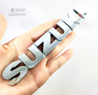 โลโก้ตัวอักษร ซูซุกิ SUZUKI Letter Logo Car Auto Rear Trunk Emblem Badge Sticker Decal For SUZUKI