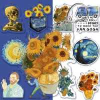 Vincent Van Gogh Oil Painting Keychain The Starry Night Sunflower Key Chain for Accessories Cute Bag Pendant Key Ring Jewelry Drawing Painting Supplie