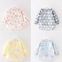 【DT】hot！ Baby Bandana Bibs Cartoon Infant Eating Children Sleeve Apron Feeding Burp Cloths