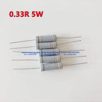 (จำนวน 5ชิ้น) Metal Oxide Film Resistor เมทัลออกไซด์ ฟิล์ม รีซิสเตอร์ 0.33 OHM 3W 0.33R 3W