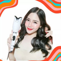 เครื่องม้วนผมอัตโนมัติHair curler ที่ม้วนผมอัตโนมัติ ใช้ง่าย ที่ม้วนผมไฟฟ้า เครื่องม้วนผม สีขาว automatic curling iron ใช้งานง่ายไม่ทำลายเส้นผม