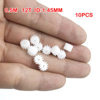 10pcs เกียร์พลาสติก 0.5 โมดูลัส 121.5A 0.5M Pinion เกียร์ 12 ฟันเกียร์พลาสติกอะไหล่มอเตอร์แกนเกียร์มอเตอร์อุปกรณ์เสริมของเล่น-aerwererwess