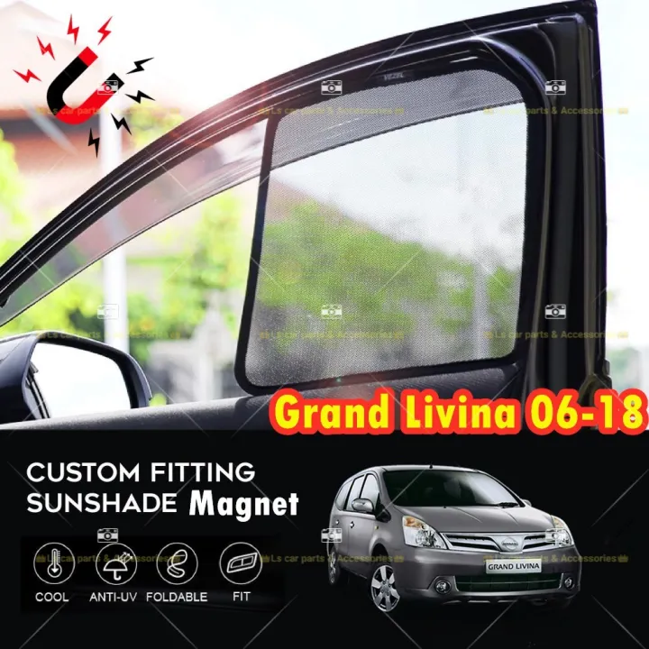 Nissan Grand Livina 2006-2018 Magnetic Sunshade (6 PCS) sun protection ...