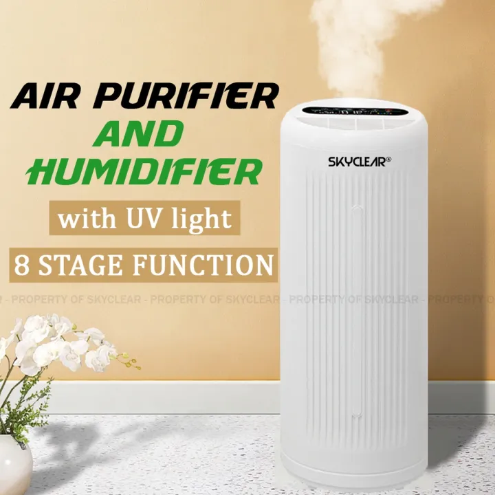 (8 Stage Function) Air Purifier + Humidifier with UV light Lazada PH