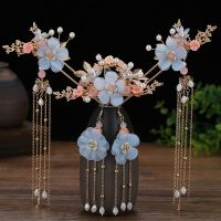 [COD] Antique Hanfu step-shaking tassel head full set of ancient costume hairpin classical super fairy hair accessories female plug