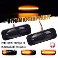 2PCS สำหรับ Opel B Stufenheck Caravan 1994-2003 Led แบบไดนามิกไฟเลี้ยวด้านข้าง Fender Marker ลำดับ Blinker